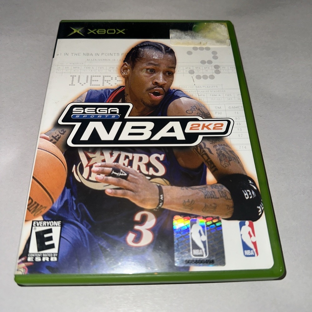 Sega NBA 2K2 (Microsoft Xbox, 2002) CIB COMPLETE W/ Manual Excellent Condition